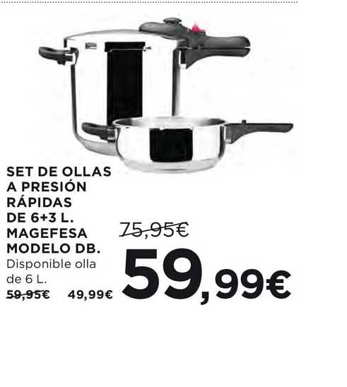 Comprar Set de ollas super rápidas 3 y 6 L Magefesa Style · Magefesa ·  Hipercor