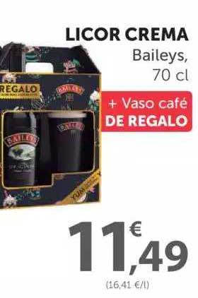 SPAR Licor Crema Baileys + Vaso Café De Regalo