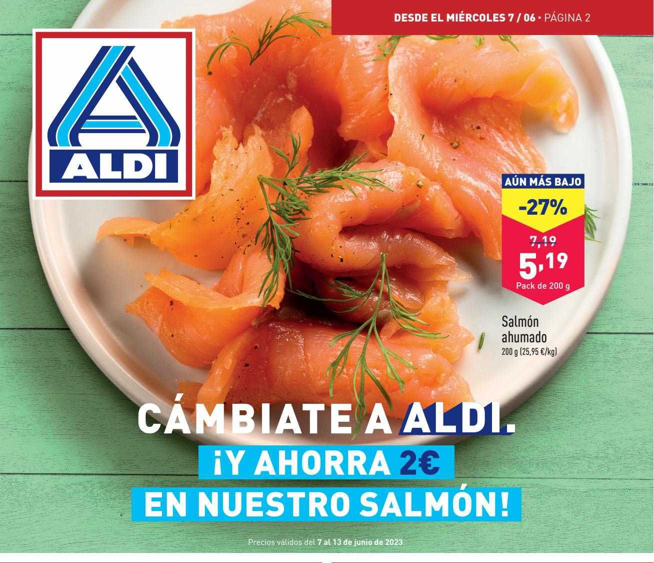 Oferta Salmón Ahumado en ALDI CatalogosOfertas.es