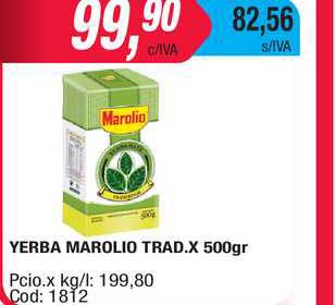 Maxiconsumo Yerba Marolio Trad. X 500 Gr