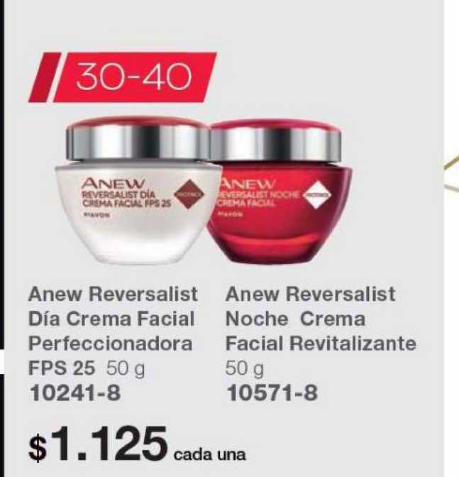 Avon Anew Reversalist Día Crema Facial Perfeccionadora FPS 25 - Anew Reversalist Noche Crema Facial Revitalizante