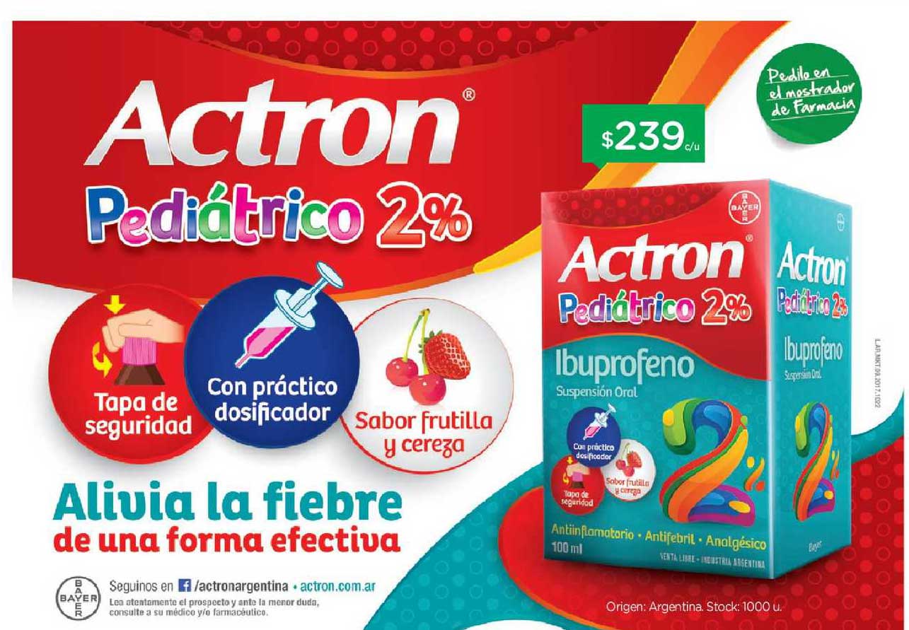 Farmacity Actron Pediatrico 2%