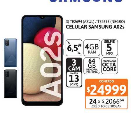 Cetrogar Celular Samsung A02s