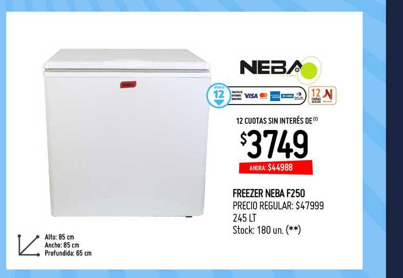 Walmart Freezer Neba F250
