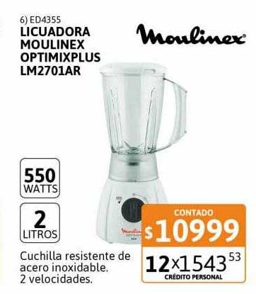 Cetrogar Licuadora Moulinex Optimixplus Lm2701ar