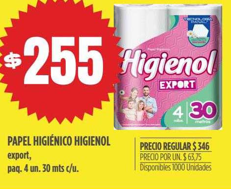 Supermercados Vea Papel Higiénico Higienol Export Paq. 4