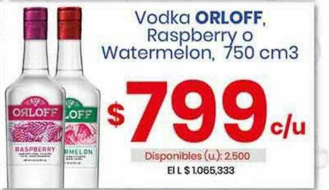 Cooperativa Obrera Vodka Orloff Raspberry O Watermelon