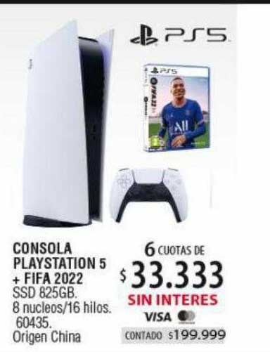 Authogar Consola Playstation 5 + Fifa 2022 Ps5