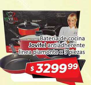 Gomez Pardo Batería De Cocina Jovifel Antiadherente Linea Piamonte X3 Piezas