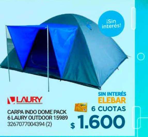 Punto Blu Carpa Indo Dome Pack 6 Laury Outdoor 15989