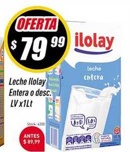 Supermercados Comodin Leche Ilolay Entera O Desc.
