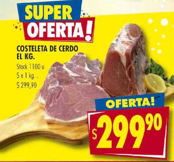 Supermercados Mariano Max Costeleta De Cerdo El