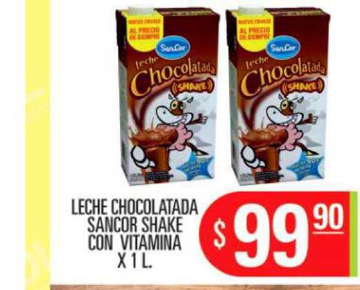 Supermercados Caracol Leche Chocolatada Sancor Shake Con Vitamina X 1 L.
