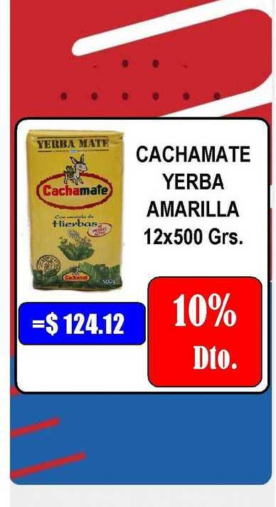 Dulcenter Cachamate Yerba Amarilla 10% Dto