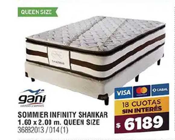Bringeri Sommier Infinity Shankar 1.60 X 2.00 M Queen Size Gani