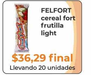 Felfort Cerealfort Barra de Cereal - Tienda Online El Banquito