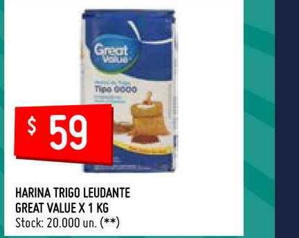Walmart Harina Trigo Leudante Great Value X 1 Kg