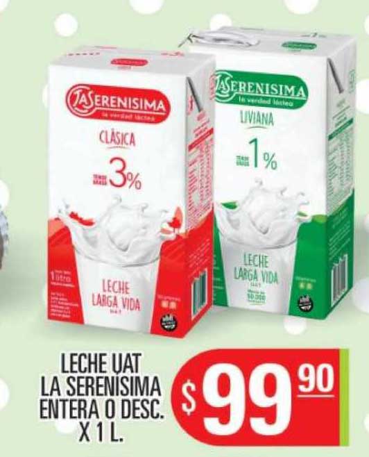 Supermercados Caracol Leche Uat La Serenisima Entera O Desc.