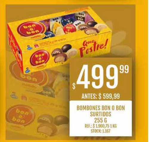 Bombones Bon O Bon surtidos caja 255 g. - Carrefour