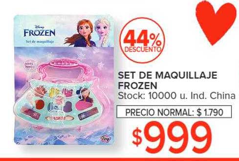 Oferta Set De Maquillaje Frozen 44% Descuento en Carrefour