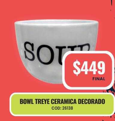 Maxiconsumo Bowl Treye Ceramica Decorado