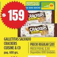 Supermercados Vea Galletitas Salvado Crackers Cuisine & Co