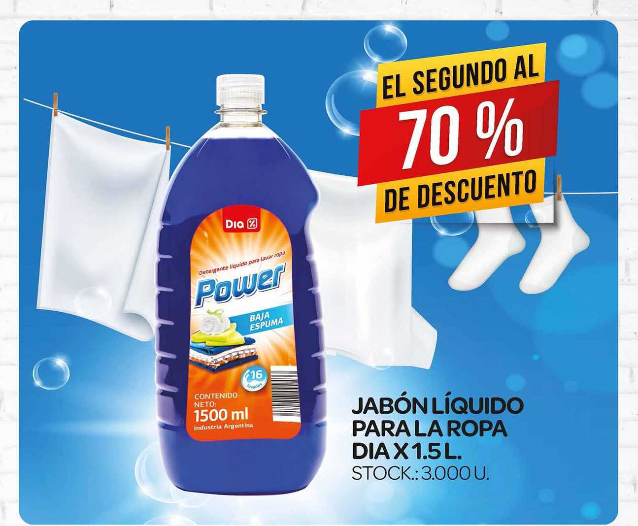 Continuamente imagen Maduro Oferta Jabón Líquido Para La Ropa Dia X 1.5 L. en Supermercados DIA
