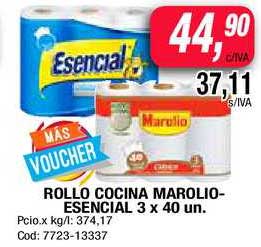 ROLLO DE COCINA MAROLIO 3X40 UN
