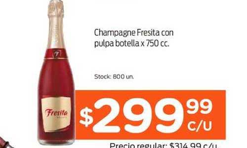 Champagne Fresita Con Pulpa Botella X 750 Cc. Super