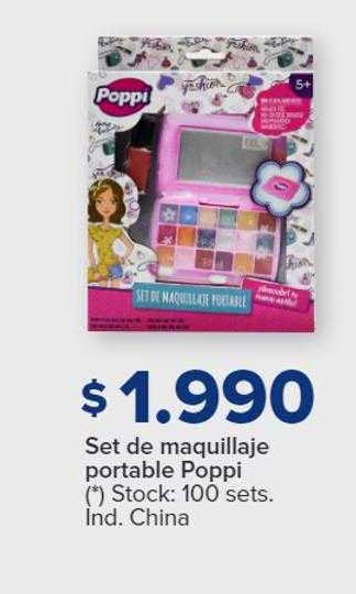Oferta Set De Maquillaje Portable Poppi en Carrefour