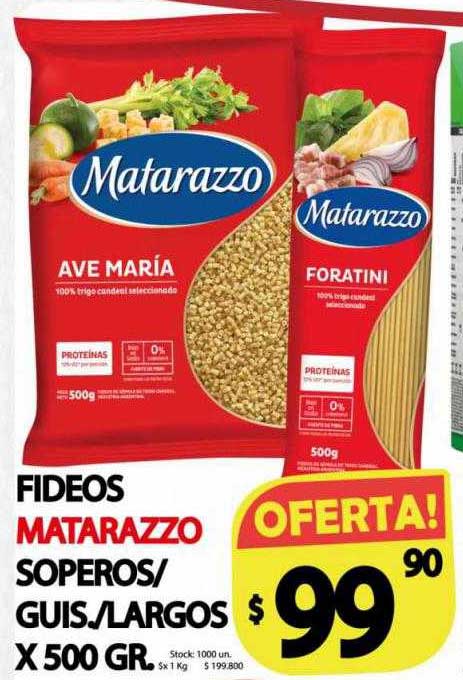 Supermercados Caracol Fideos Matarazzo Sopersos-guis.-largos