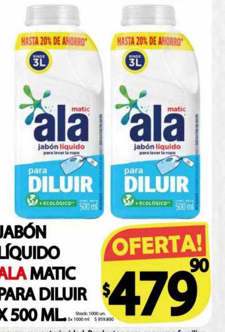 Supermercados Caracol Jabón Líquido Ala Matic Para Diluir