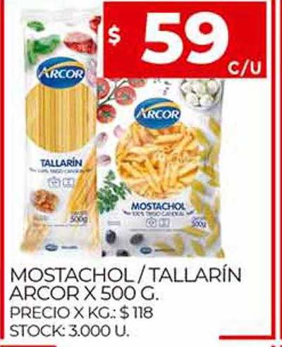 Supermercados DIA Mostachol Tallarin Arcor