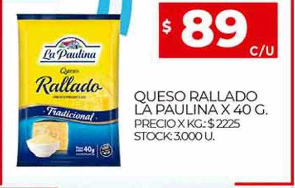 Supermercados DIA Queso Rallado La Paulina