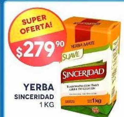Yaguané Supermercados Yerba Sinceridad