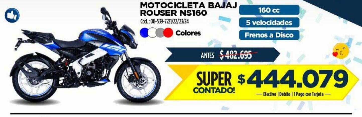 Castillo Hogar Motorcicleta Baja Rouser Ns160