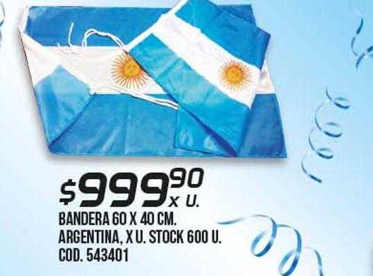 Coto Bandera 60 X 40 Cm Argentina