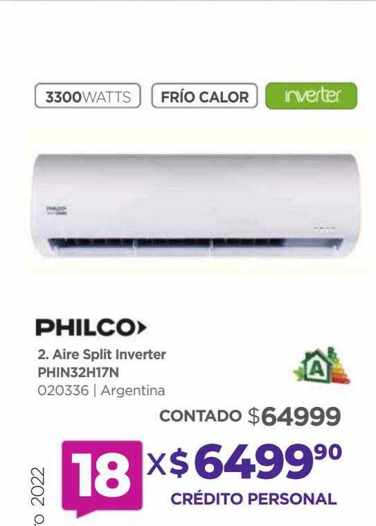 Frávega Philco Aire Split Inverter Phin32h17n