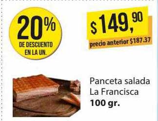 Supermercados Damesco Panceta Salada La Francisca