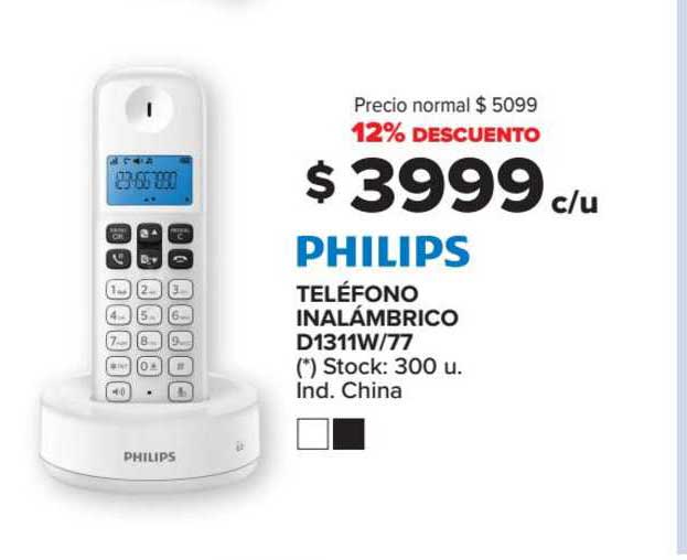 Carrefour Philips Teléfono Inalámbrico D1311w 77