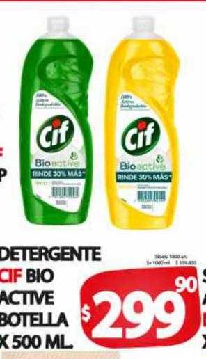 Supermercados Becerra Detergente Cif Bio Active Botella