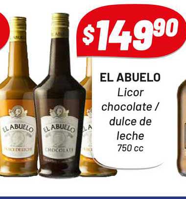 Almacor El Abuelo Licor Chocolate Dulce De Leche