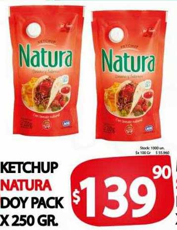 Supermercados Mariano Max Ketchup Natura Doy Pack