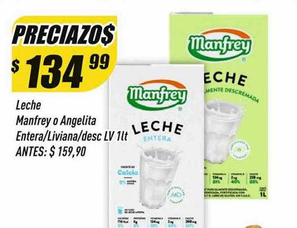 Supermercados Comodin Leche Manfrey O Angelita Entera-liviana-desc