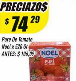 Supermercados Comodin Pure De Tomate Noel X 520 Gr
