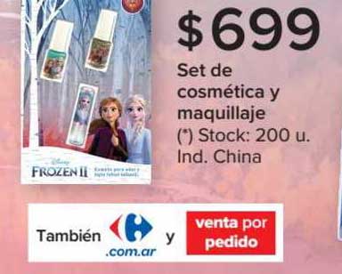 Oferta Set De Cosmética Y Maquillaje en Carrefour