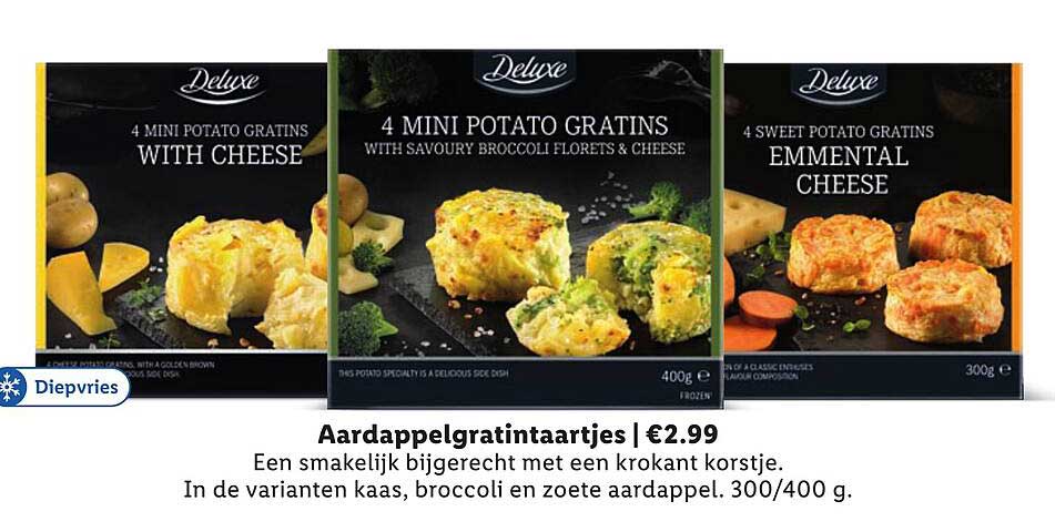 Aardappelgratintaartjes