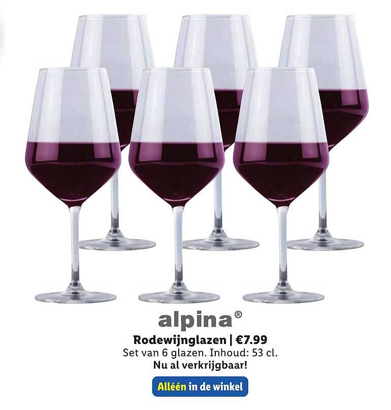 alpine® Rodewijnglazen