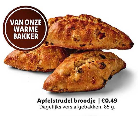 Apfelstrudel broodje