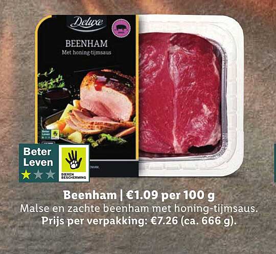 Beenham Met honing-tijmsaus